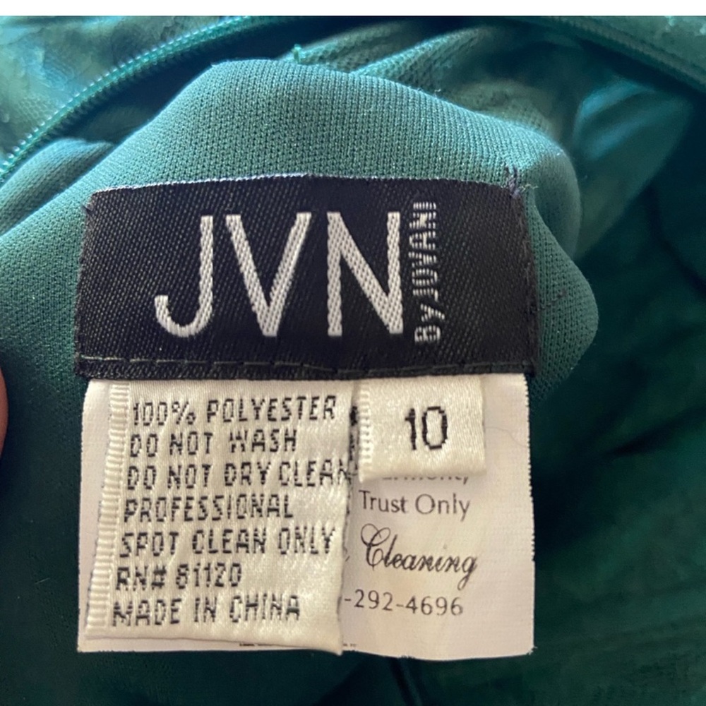 Green Jovani dress size 10 not spandex